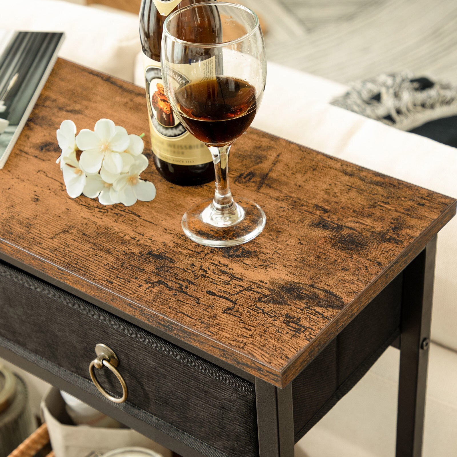 Rena Console Table Hallway Table Rustic