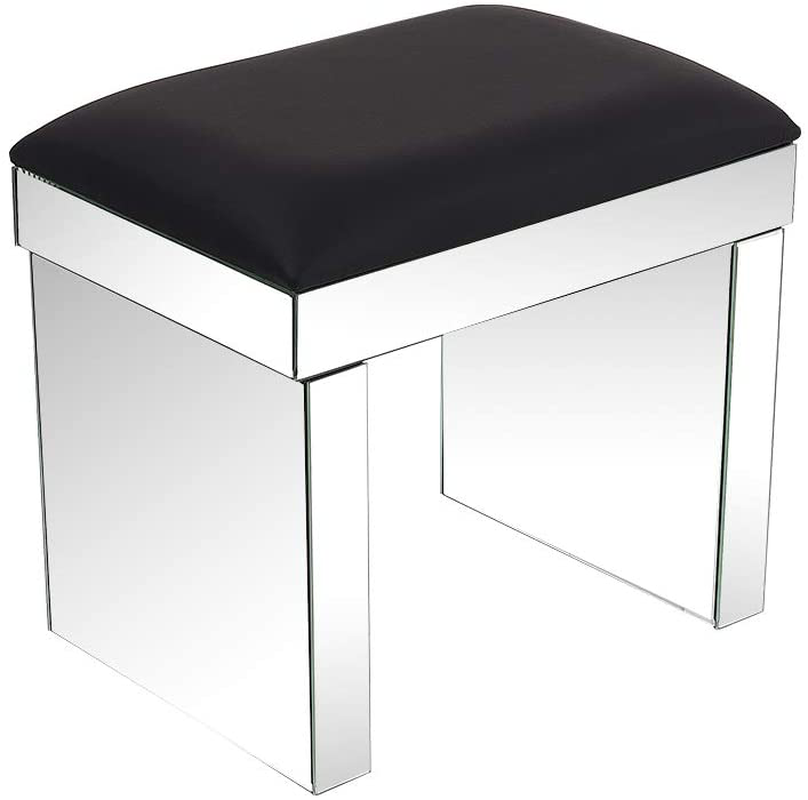 Maya Mirrored Dressing Table Set with Stool  