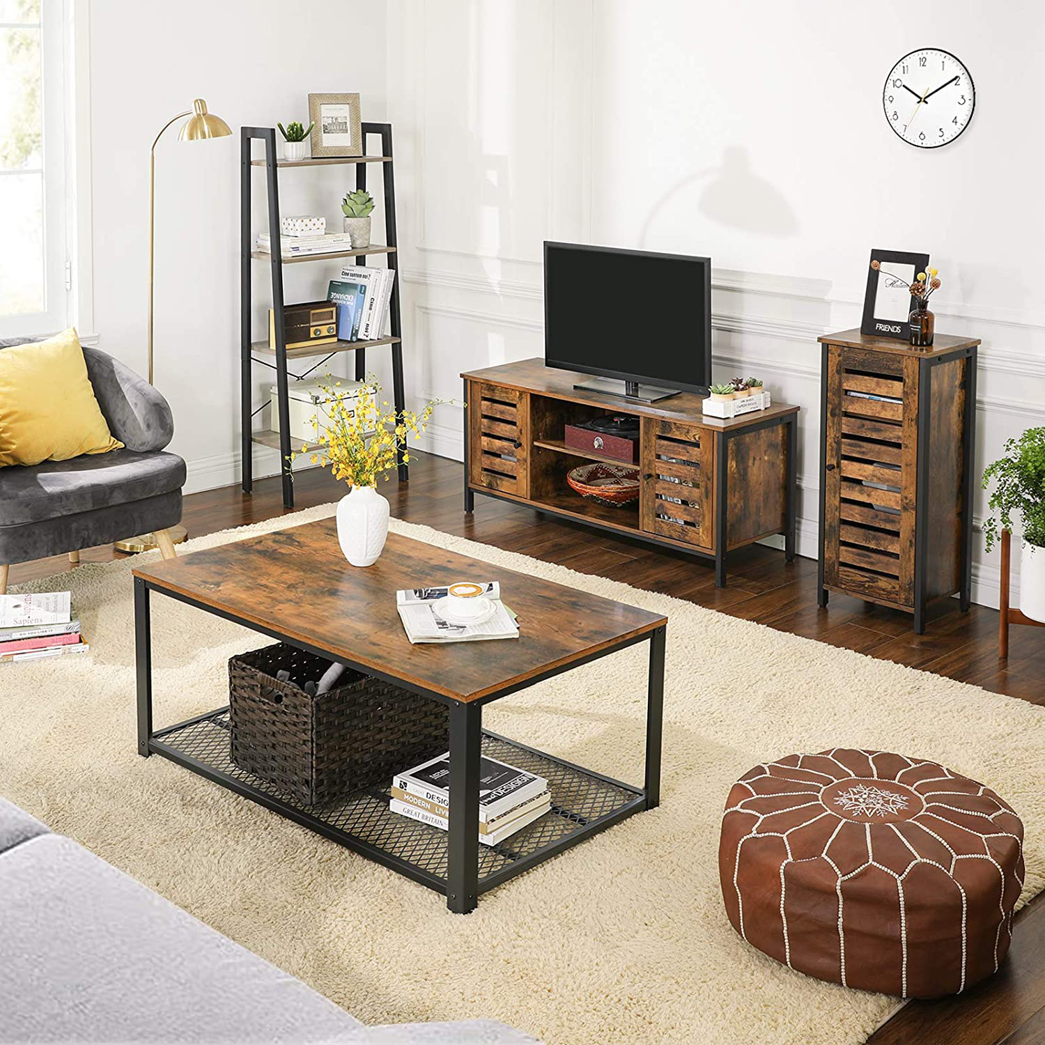 Rena TV Stand with Shelves 