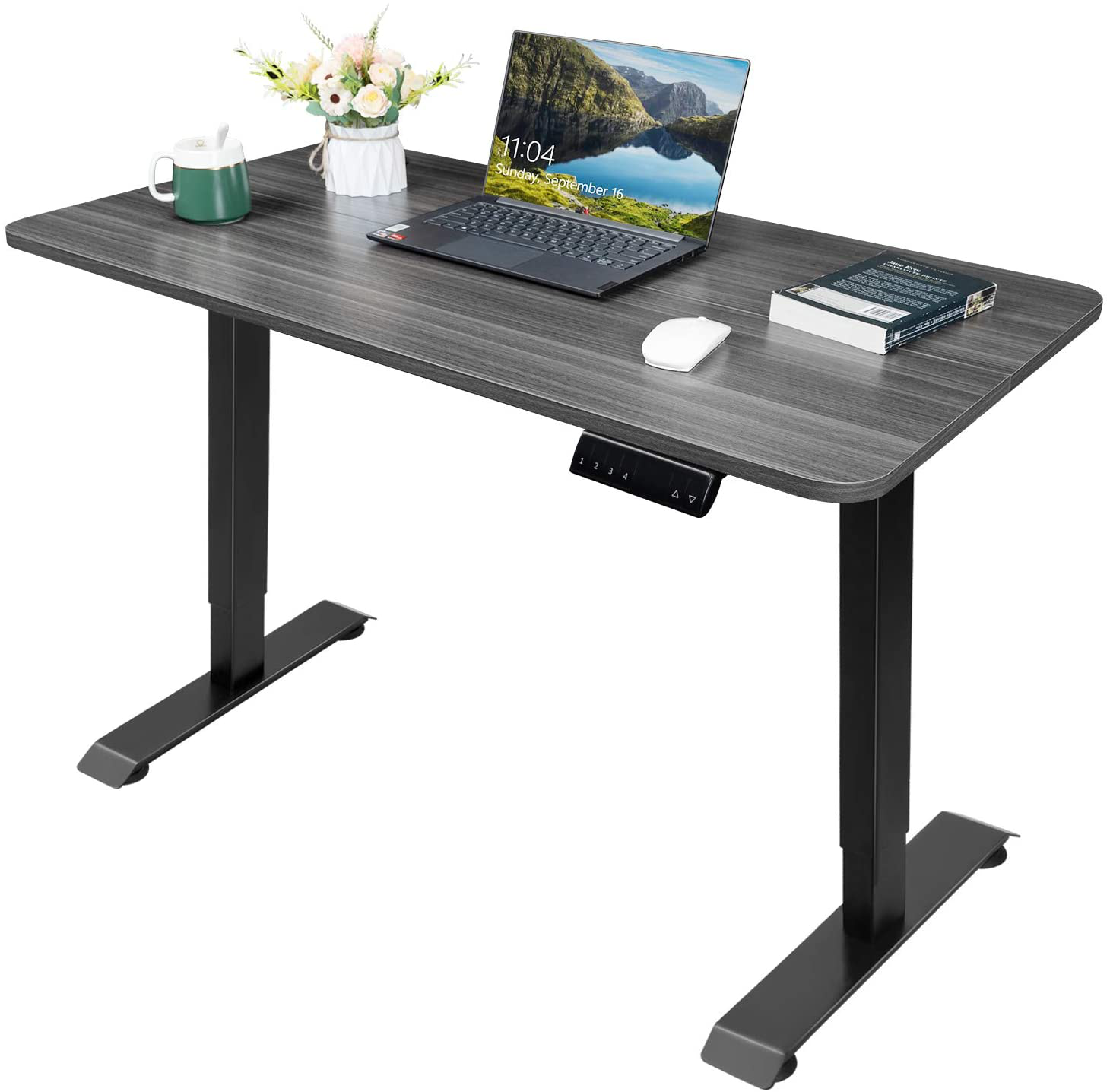 Jarvis Grey Standing Desk Electric Height Adjustable Desk 