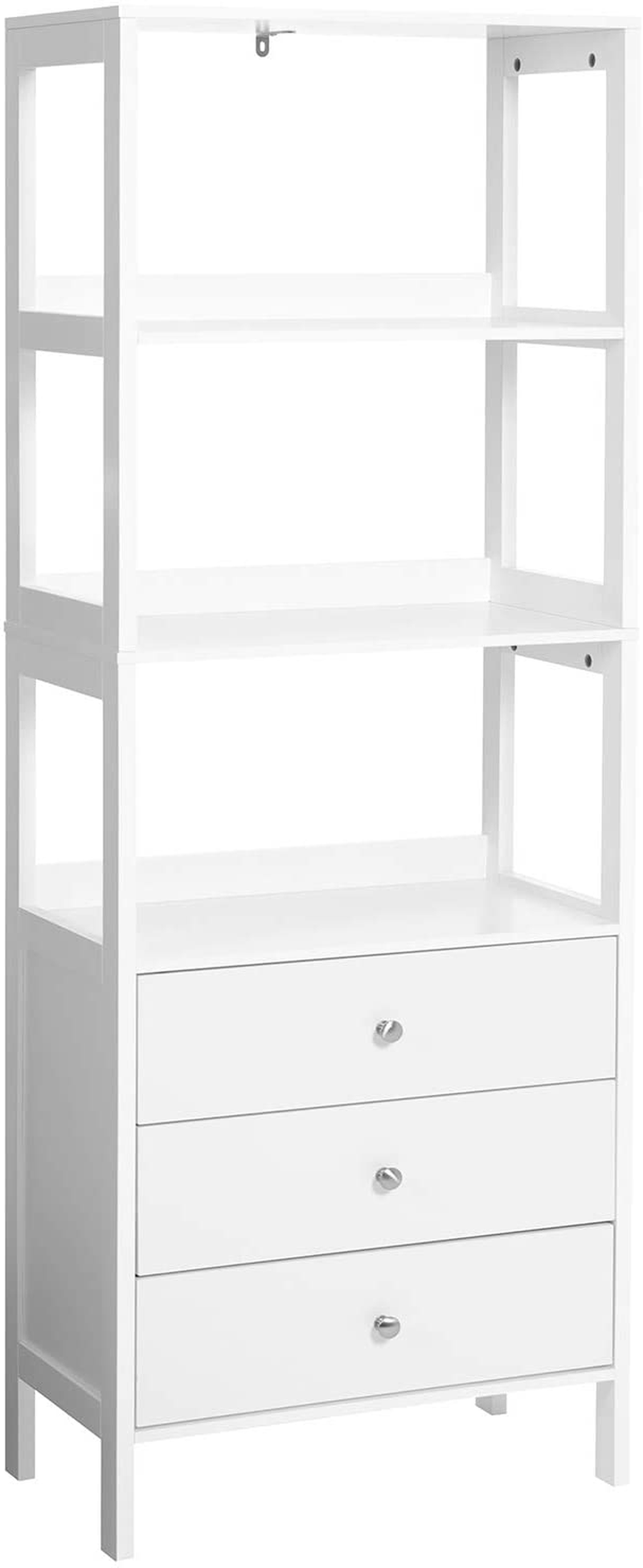 Rena Floor Cabinet, Bathroom Tall Cabinet with 3 Drawers