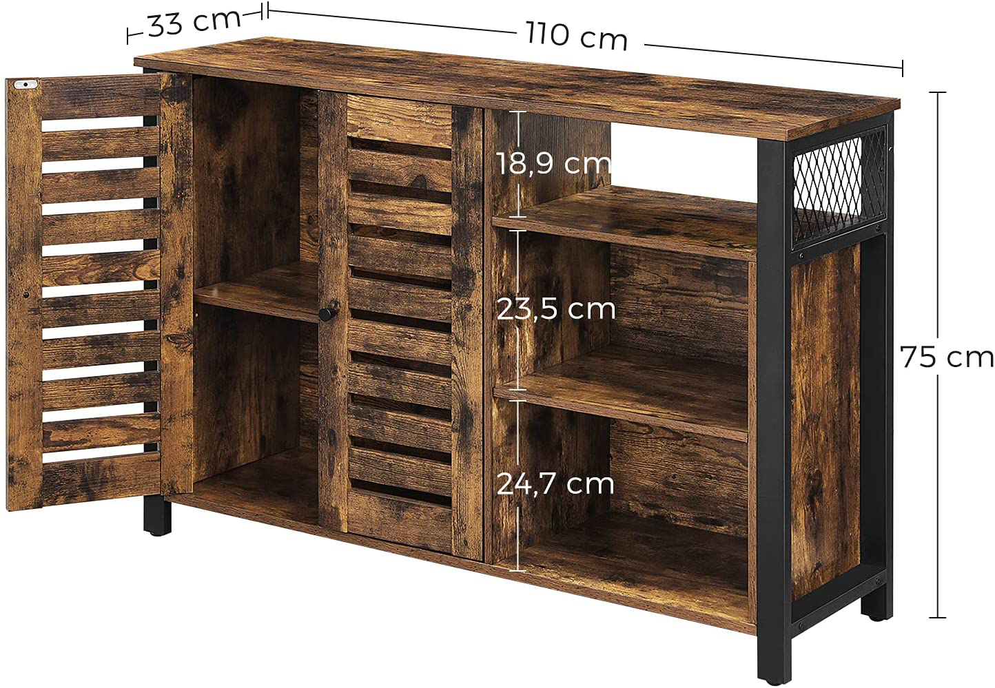 Rena Storage Cabinet Sideboard with 2 Doors