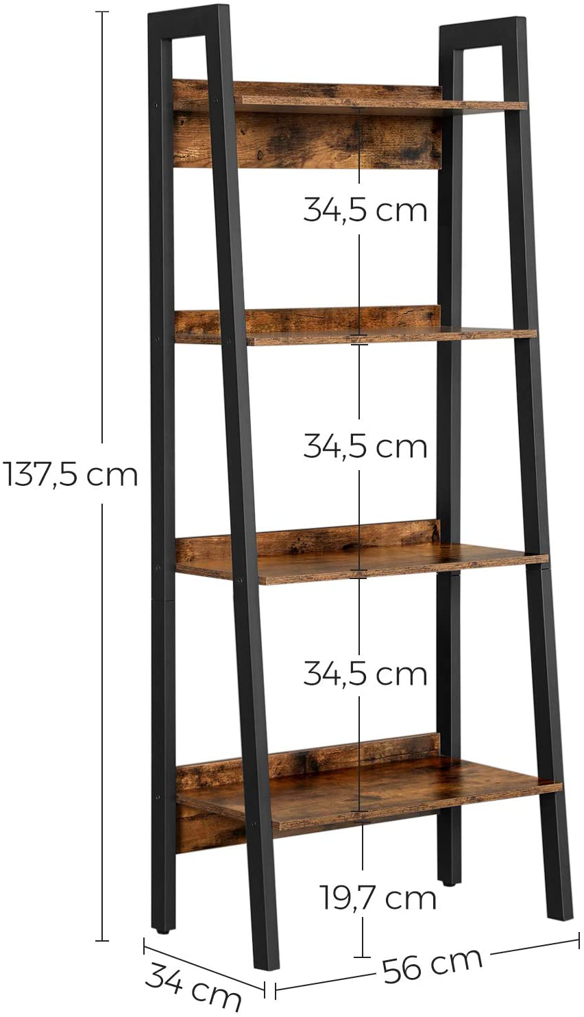 Rena Ladder Freestanding Storage Shelves