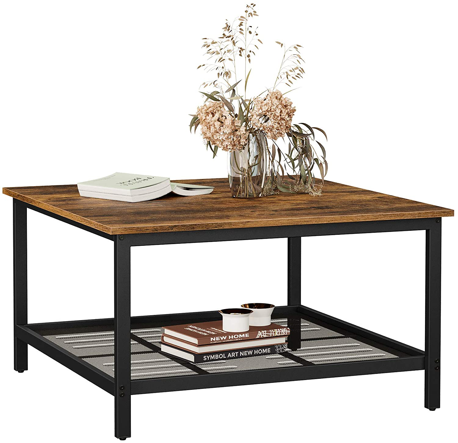 Rena Square Coffee Table with Spacious Table Top