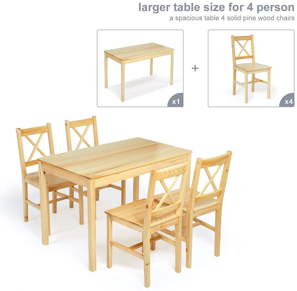 Fulton Dining Table and Chairs Set 4