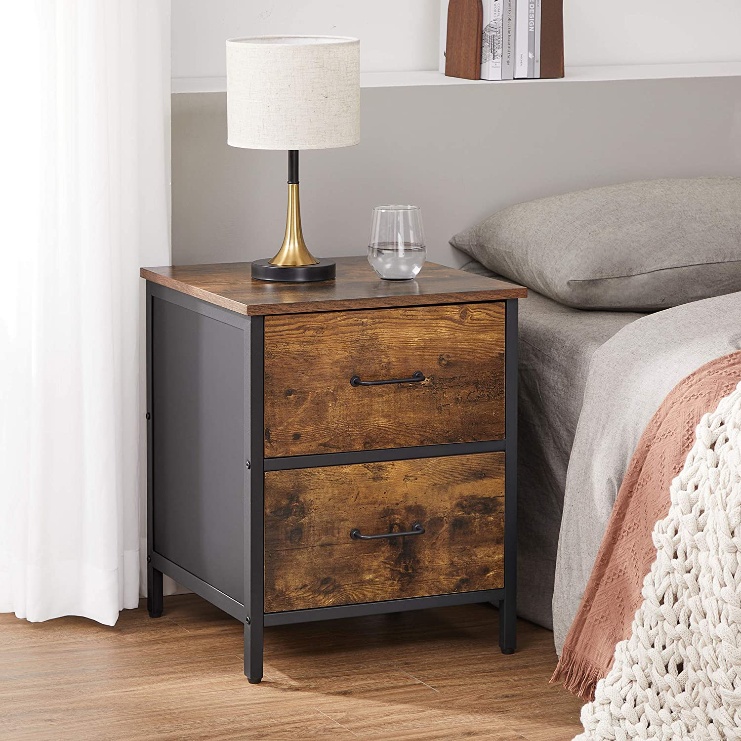 Reba Side Table with 2 Drawers