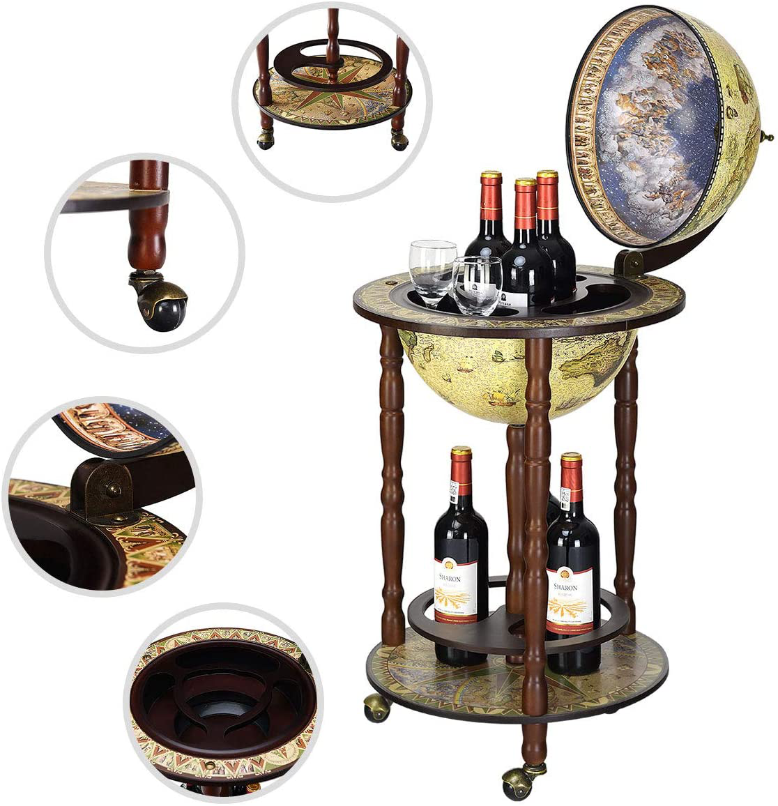 Venice 330MM Globe Drinks Cabinet 