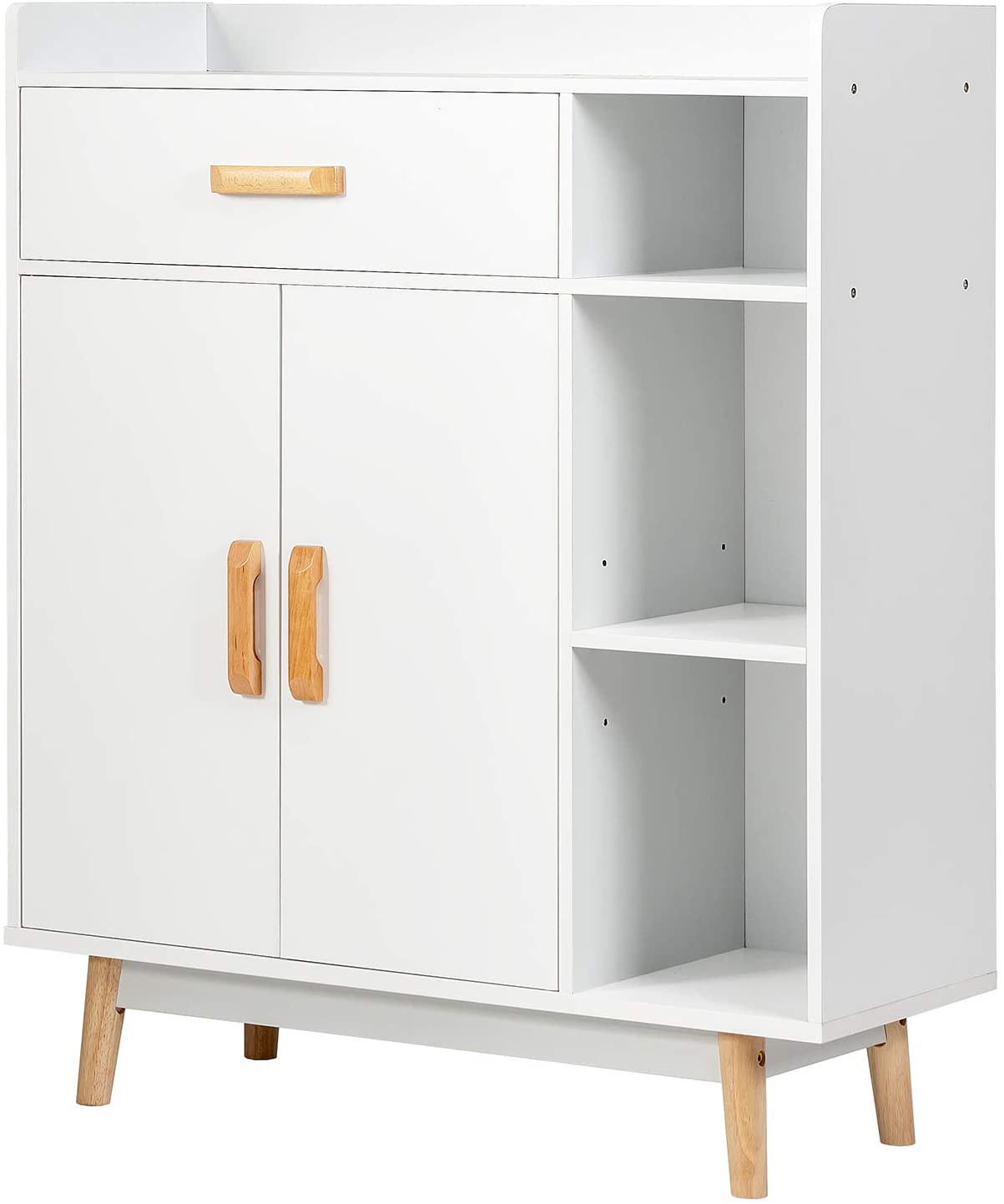 Lynton Sideboard Storage Cabinet with Drawer and Adjustable Shelves