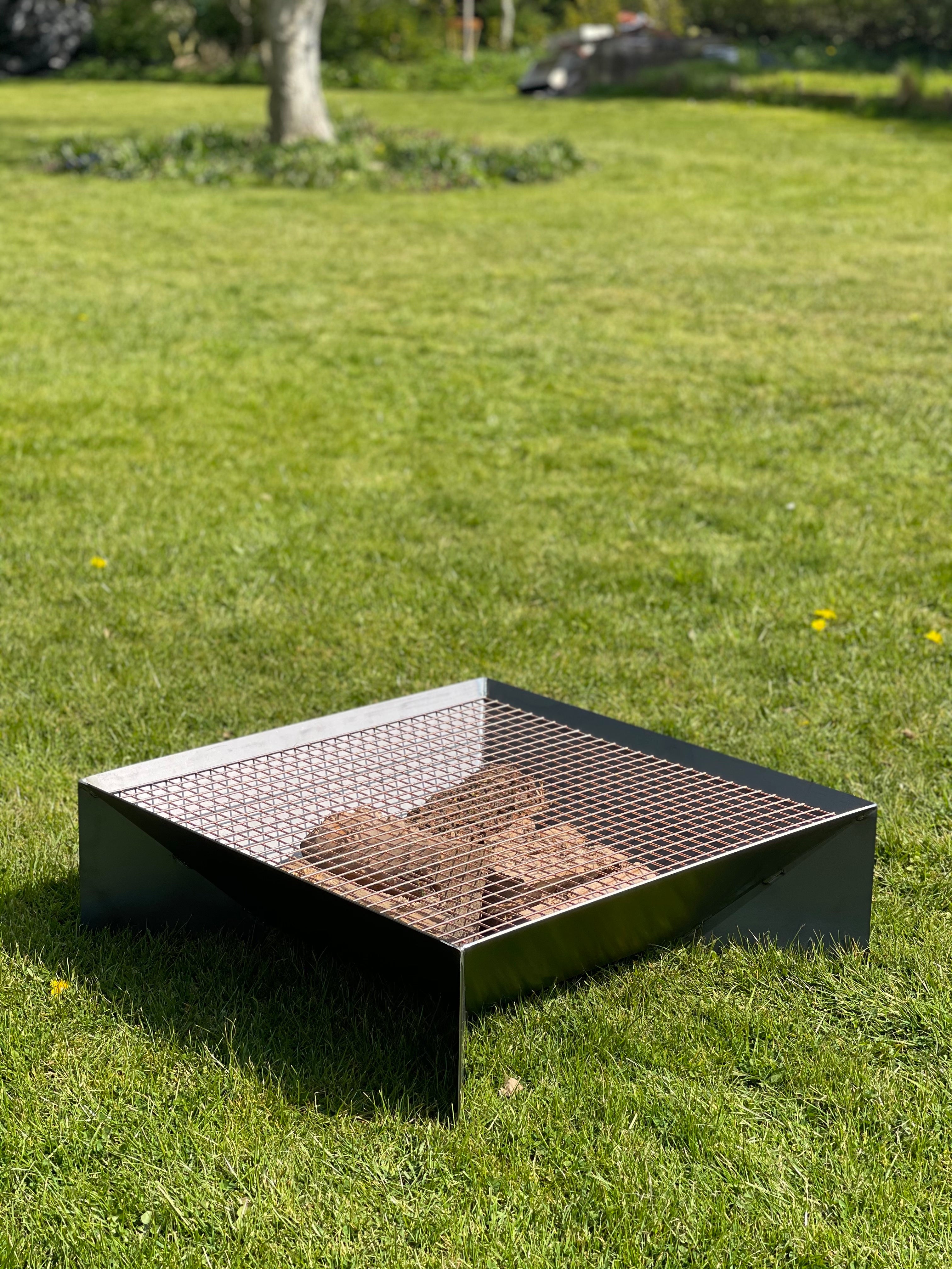 Oxford Square Fire pit Modern Handmade Fire pit