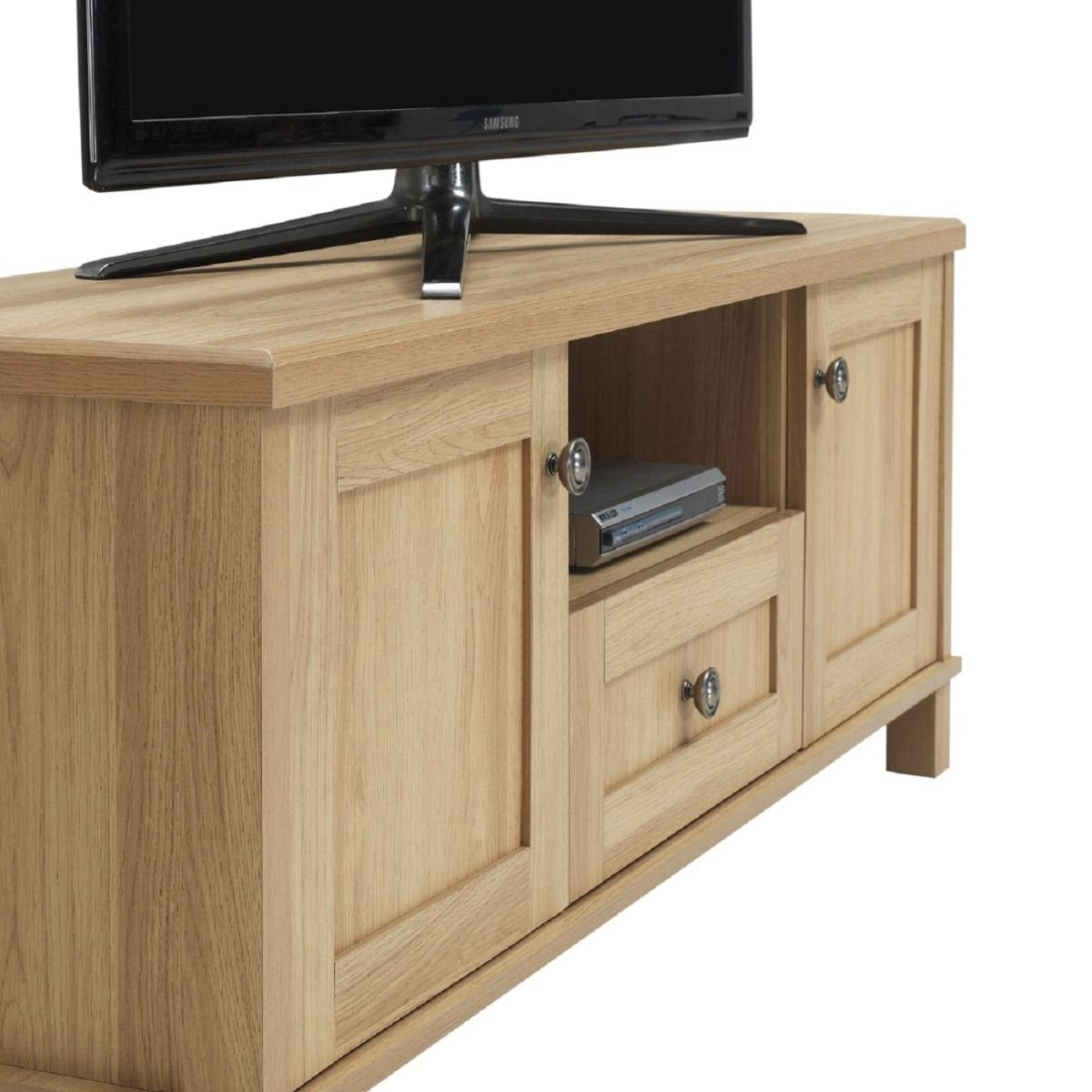 Side Look Of Solid Wood TV Stand