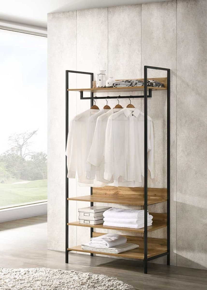 Woburn Open Wardrobe Unit with 2 Drawers Clothing Storage