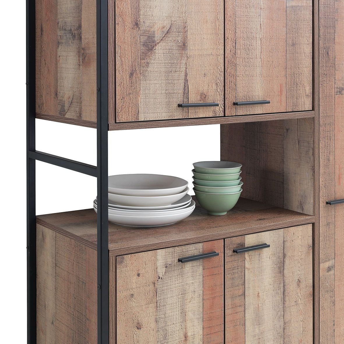 Urban Large Storage Cabinet Wood Effect
