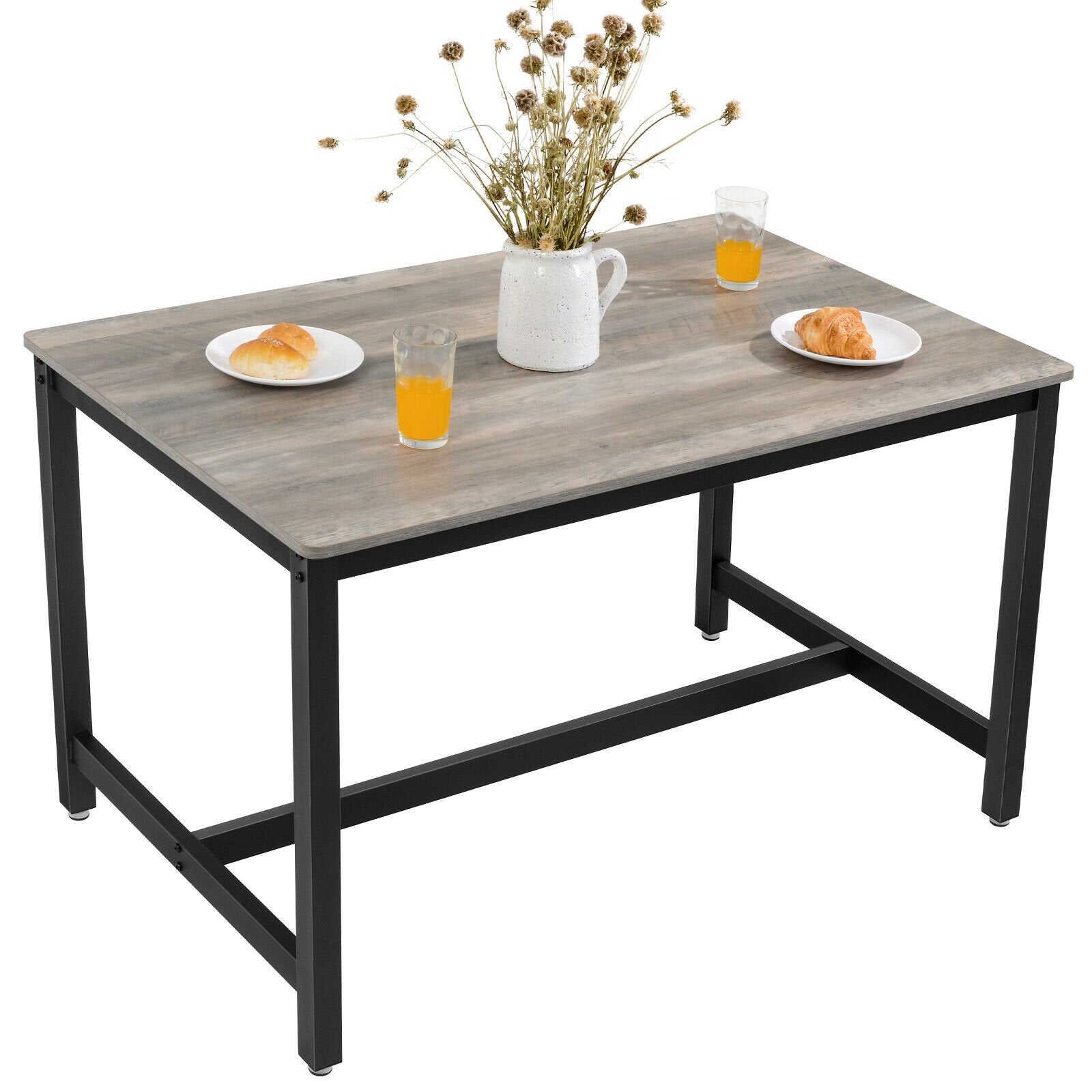 Small Dining Table Rustic Wood 4 Seater