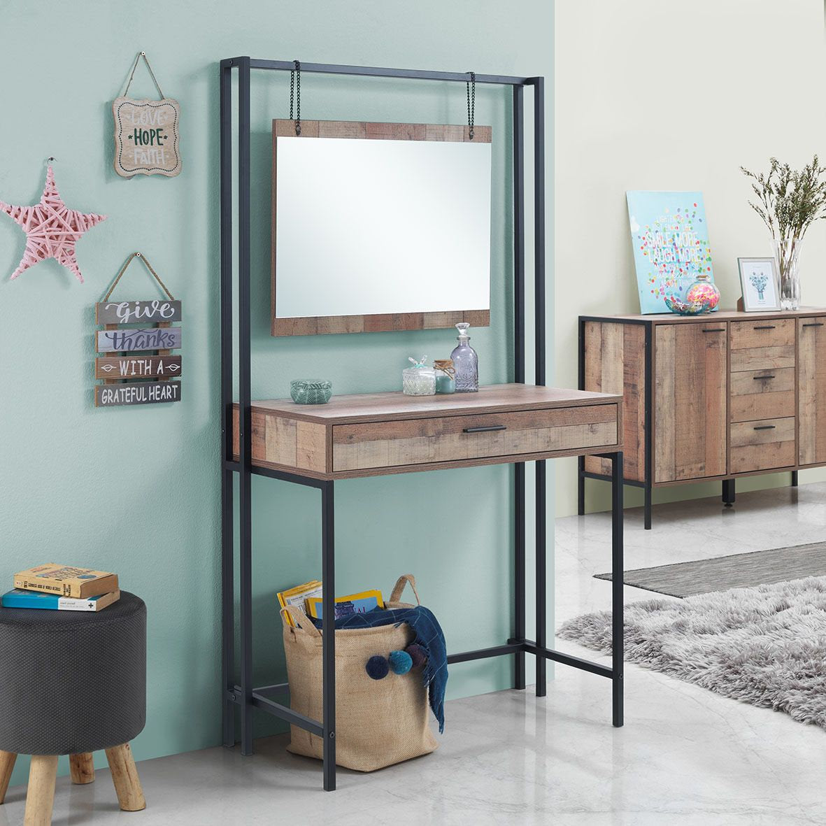 Urban Dressing table Set with Mirror
