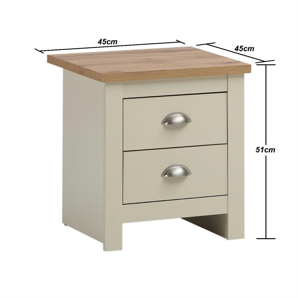 Wilby Cream Bedside Table