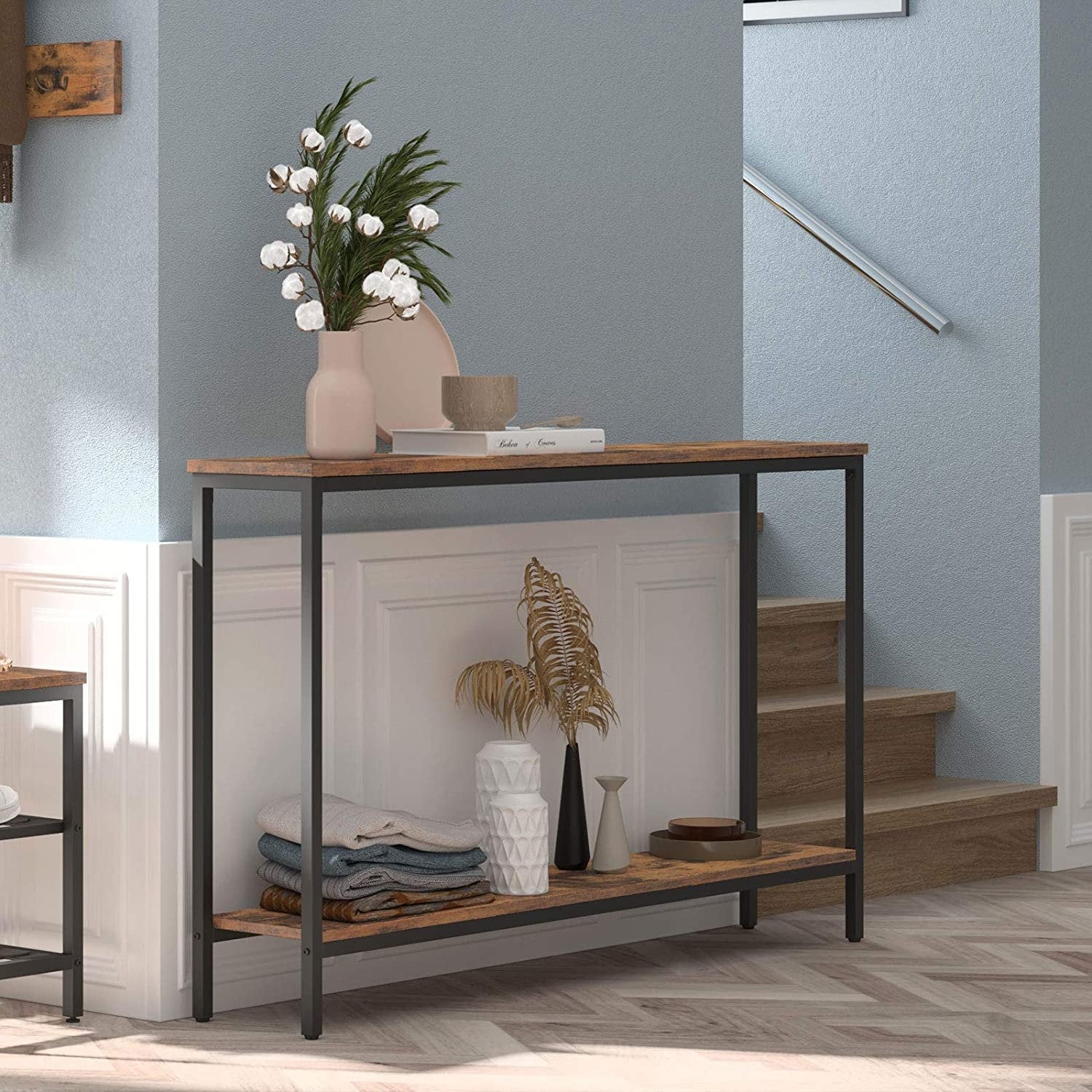 Rena Console Table Hallway Table Rustic