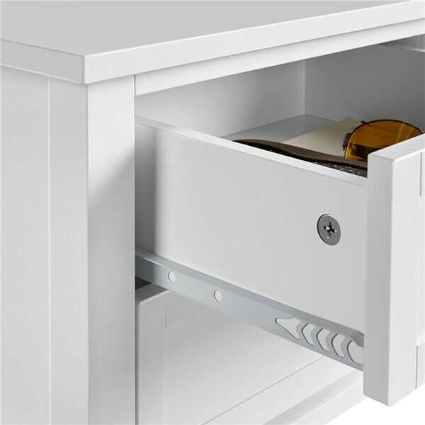 Campton Bedside Drawers in White